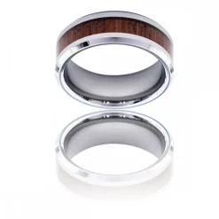 Joli Coffret Bague Anneau Homme Tungstène