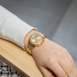 Joli Coffret Montre Femme Acier Strass GIORGIO