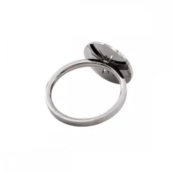 Jolie Bague Femme Acier Argentée