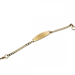 Jolie Gourmette Bracelet Acier Doré Femme