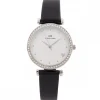 Jolie Montre Femme Noir Cœur Strass GIORGIO