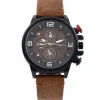 Jolie Montre Homme Marron M. JOHN