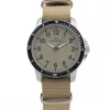Jolie Montre Homme Tissu Beige GIORGIO