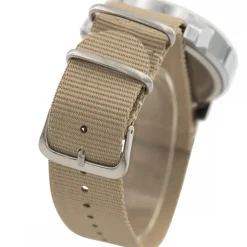 Jolie Montre Homme Tissu Beige GIORGIO