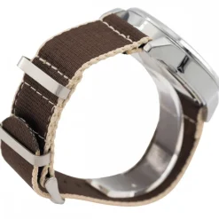 Jolie Montre Homme Tissu Marron GIORGIO