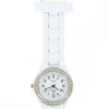Jolie Montre Infirmière Métal Blanc KRAZY