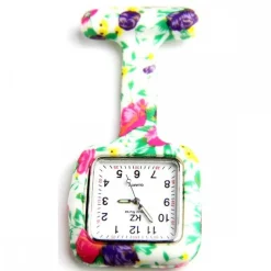 Jolie Montre Infirmière Silicone KRAZY Fleur 173
