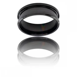 Magnifique Bague Anneau Homme Acier Noir