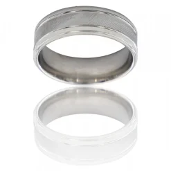 Magnifique Bague Anneau Homme en Acier