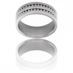 Magnifique Bague Anneau Homme Acier