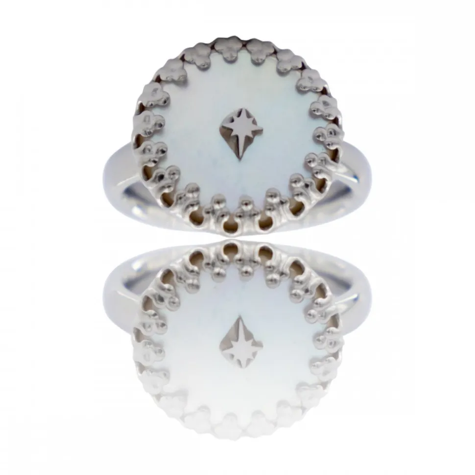 Magnifique Bague Femme Nacrée CALTHA