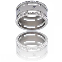 Magnifique Bague Femme Ornée Zirconium AUCUBA