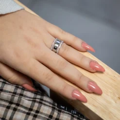 Magnifique Bague Femme Ornée Zirconium AUCUBA