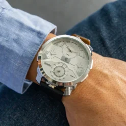 Magnifique Coffret Montre XL Homme Noir CHTIME
