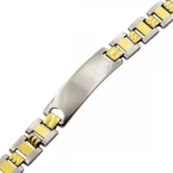 Magnifique Gourmette Bracelet Homme Acier