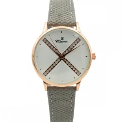 Magnifique Montre Femme Gris Strass CHTIME