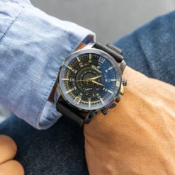 Magnifique Montre Homme Noir CHTIME