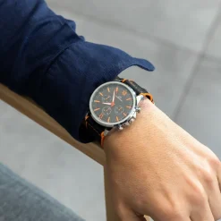 Magnifique Montre Homme Tissu Noir GIORGIO