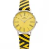 Montre de Femme Zébrée Noir Jaune GIORGIO