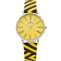 Montre de Femme Zébrée Noir Jaune GIORGIO