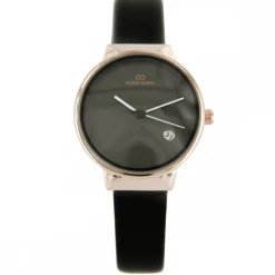 Montre Fashion Femme Dateur Bracelet Noir GIORGIO