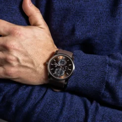 Montre Fashion Homme Silicone Marron CHTIME