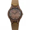 Montre Fashion pour Femme Marron Bois CHTIME