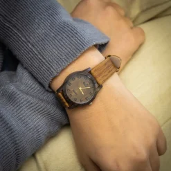 Montre Femme Chocolat Bois CHTIME