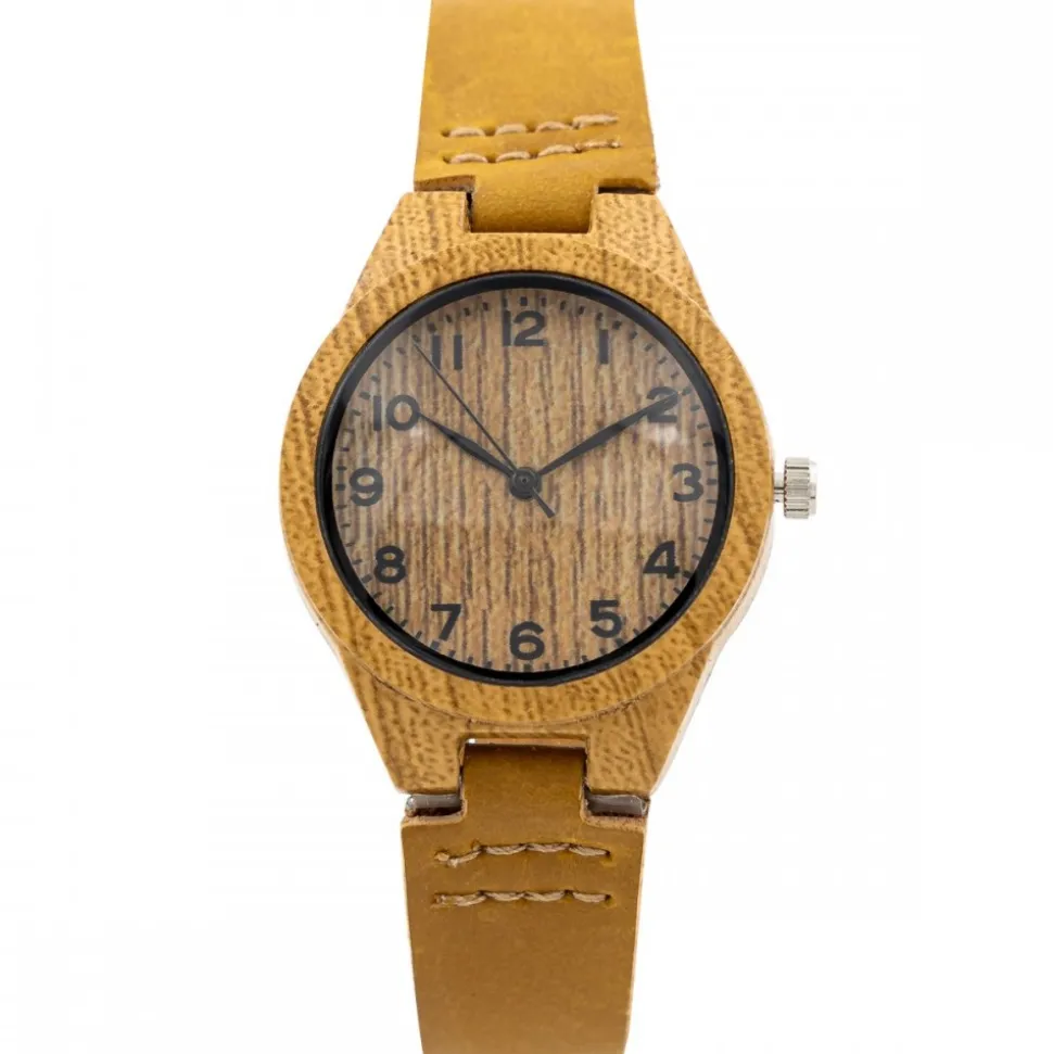 Montre Femme Couleur Camel Bois CHTIME