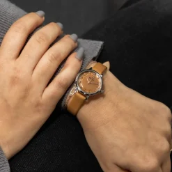 Montre Femme Couleur Caramel CHTIME