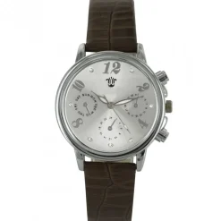 Montre Femme Couleur Marron Strass Style Chrono BELLOS