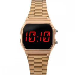 Montre Femme en Métal Rosé Digital CHTIME