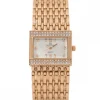 Montre Femme en Métal Rosé Strass GIORGIO