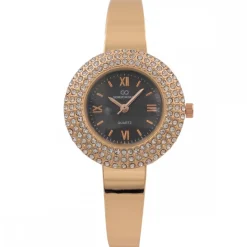 Montre Femme en Métal Rosé Strass GIORGIO