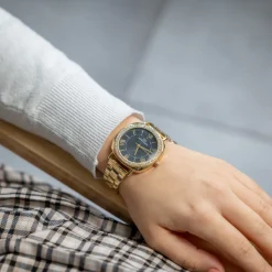 Montre Femme en Métal Rosé Strass GIORGIO