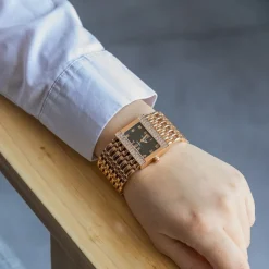 Montre Femme en Métal Rosé Strass GIORGIO