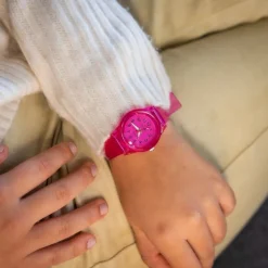 Montre Femme en Plastique Rose CHTIME