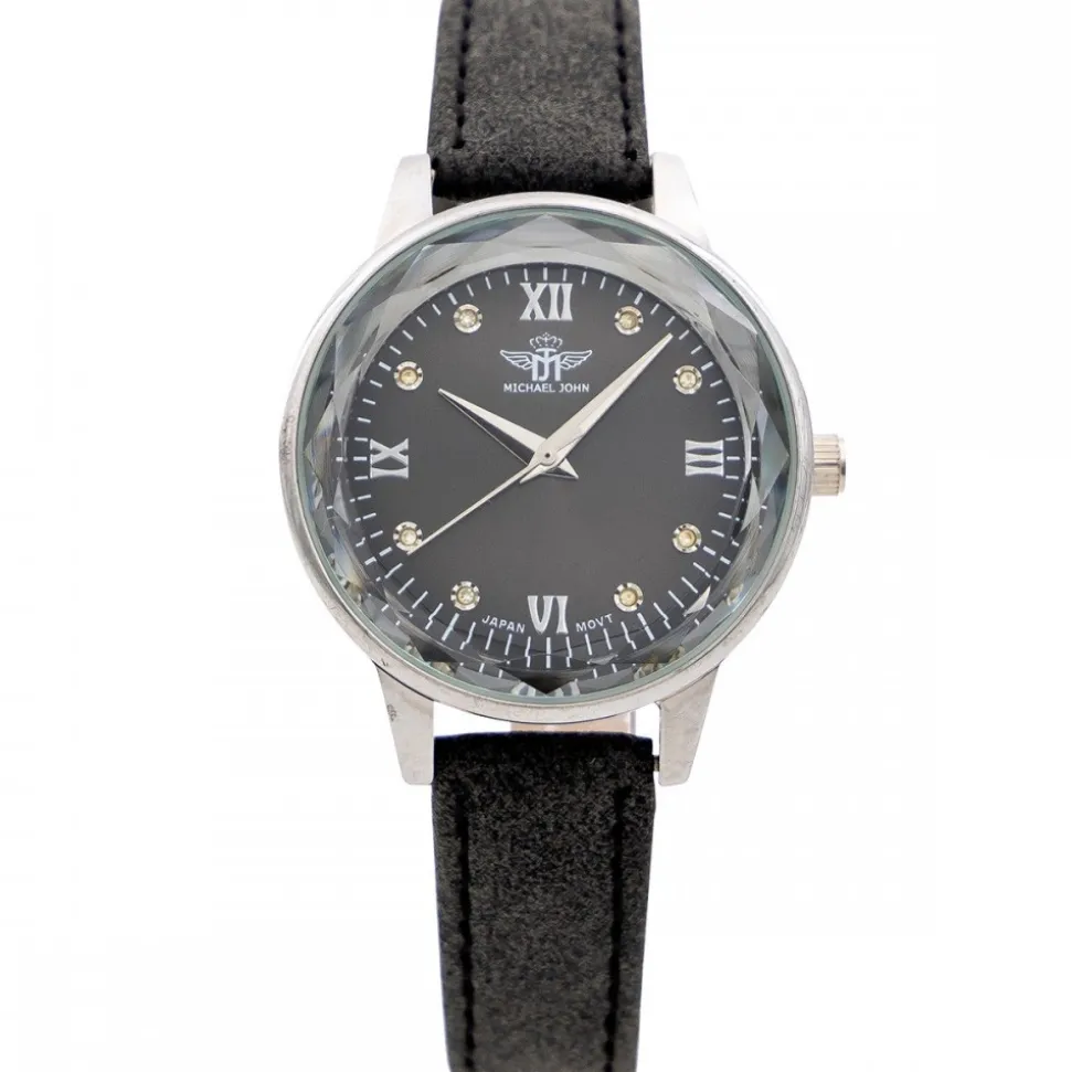 Montre Femme Gris Strass M. JOHN
