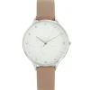 Montre Femme Marron Rosé Relief Abeille Strass MICHAEL JOHN 624