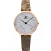Montre Femme Marron Serpent M. JOHN