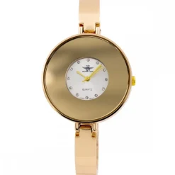 Montre Femme Métal Doré Strass M. JOHN