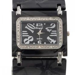 Montre Femme Métal et Plastique Noir CHTIME