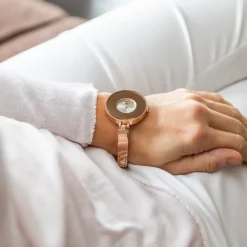 Montre Femme Métal Rosé Strass M. JOHN
