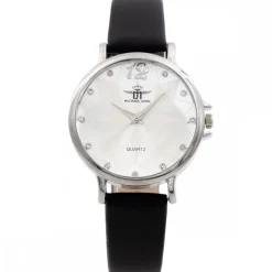 Montre Femme Noir Strass M. JOHN