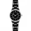 Montre Femme ornée Cristaux Swarovski® Céramique Noire Louise Pearl