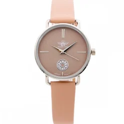 Montre Femme Rose Strass M. JOHN
