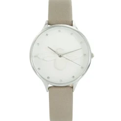 Montre Femme Taupe Relief Abeille Strass MICHAEL JOHN 637