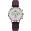 Montre Femme Violet Chrono M. JOHN