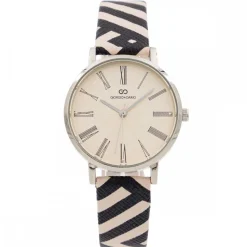 Montre Femme Zébrée Noir Rose GIORGIO