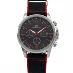 Montre Homme avec Bracelet Tissu Noir GIORGIO